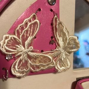 Felt butterfly earrings